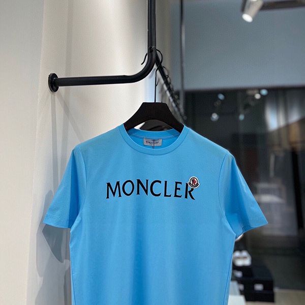 速達発送モンクレール レプリカ ロゴ コットン クルーネック Tシャツ moe21788